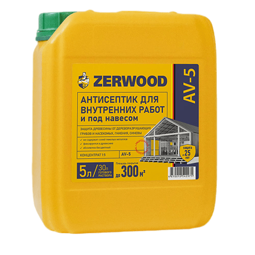 АНТИСЕПТИК для внутренних работ AV-5, конц. 1:5 5л