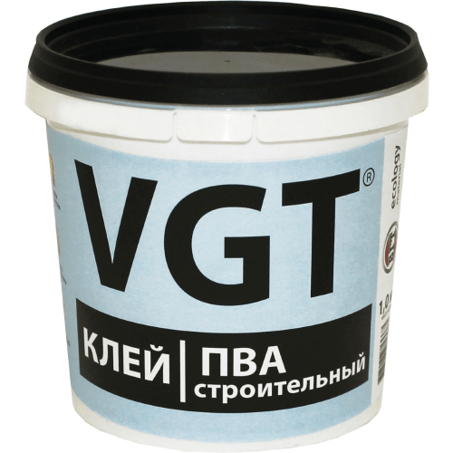 VGT клей ПВА строительный для добавки к цементному раствору и приклеиванию бумаги (1кг)