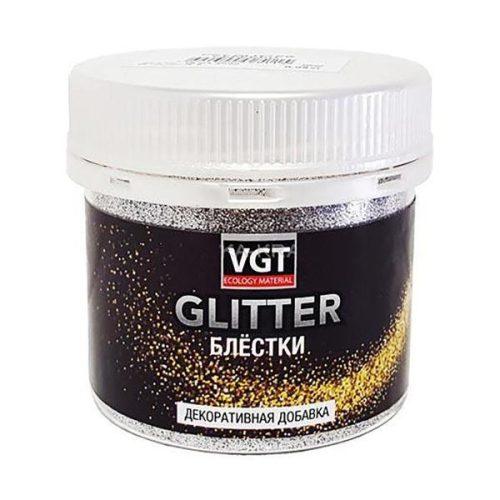 VGT PET GLITTER добавка декоративная для лессирующих составов, серебро (0,05кг)