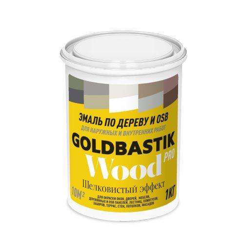 GOLDBASTICK Эмаль акриловая по дереву и OSB 1кг, белая